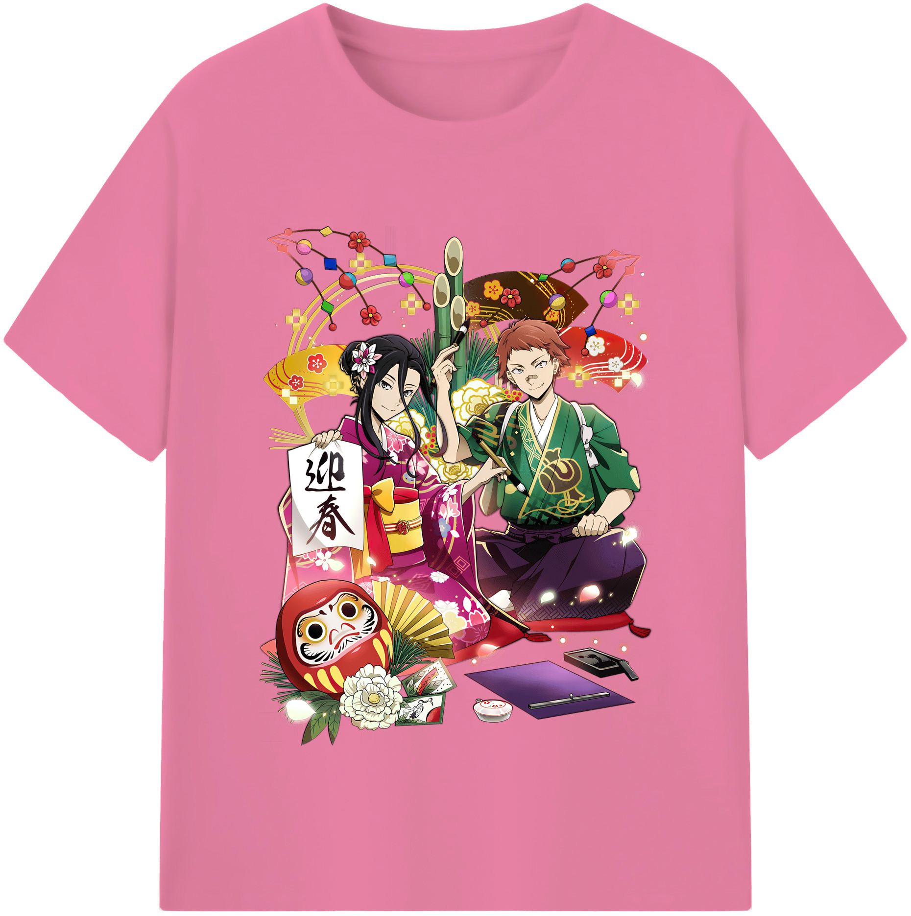 （画像用） 文豪ストレイドッグス Bungo Stray Dogs 綿100％半袖Tシャツ（フロントプリント）